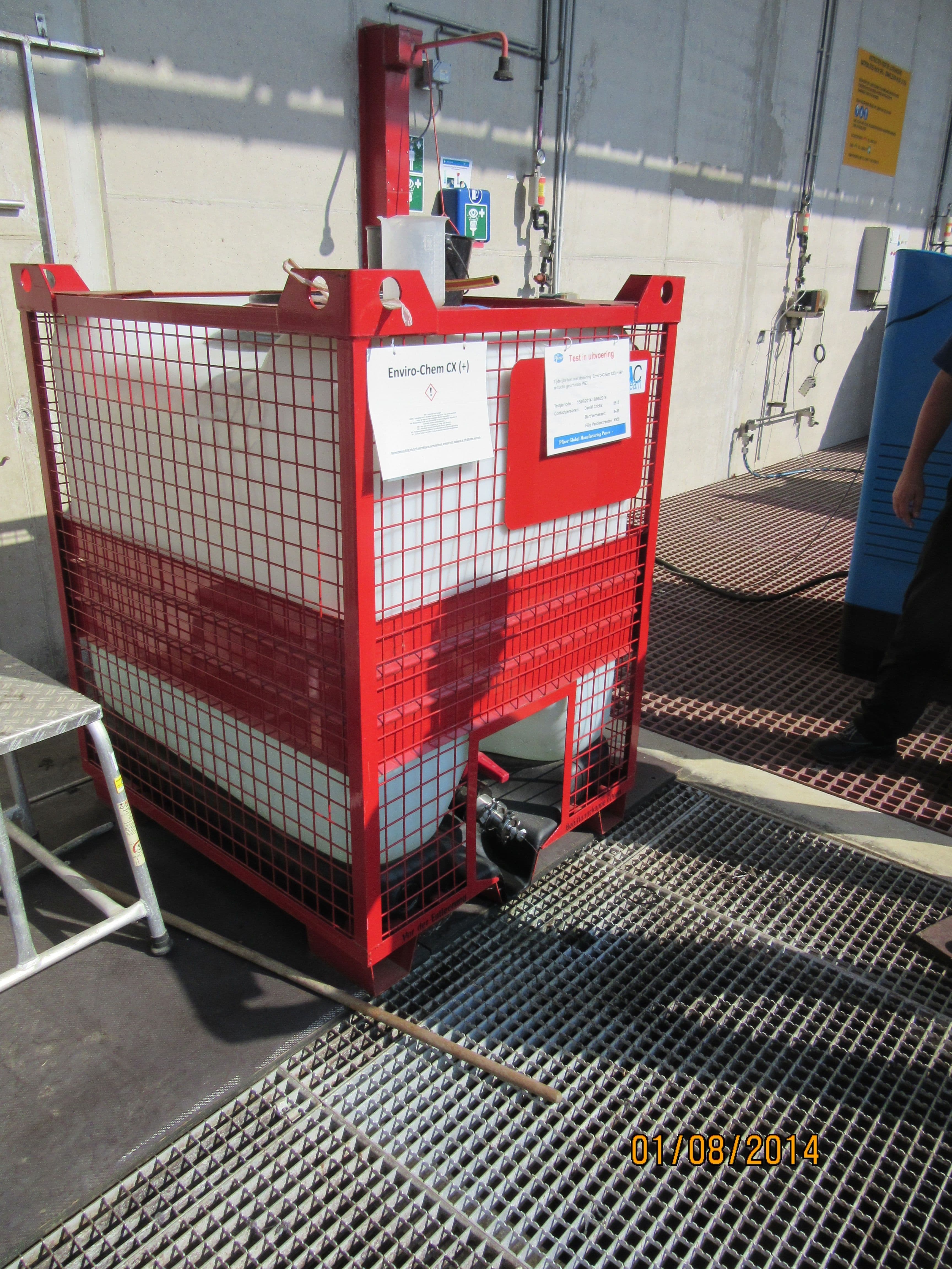 Installation IBC pour dosage terrain Enviro-Chem Cx