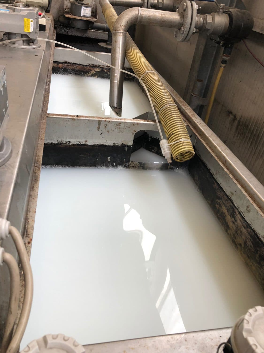 Enviro-Chem Cx injection point into the polymer solution at the Comodepur plant